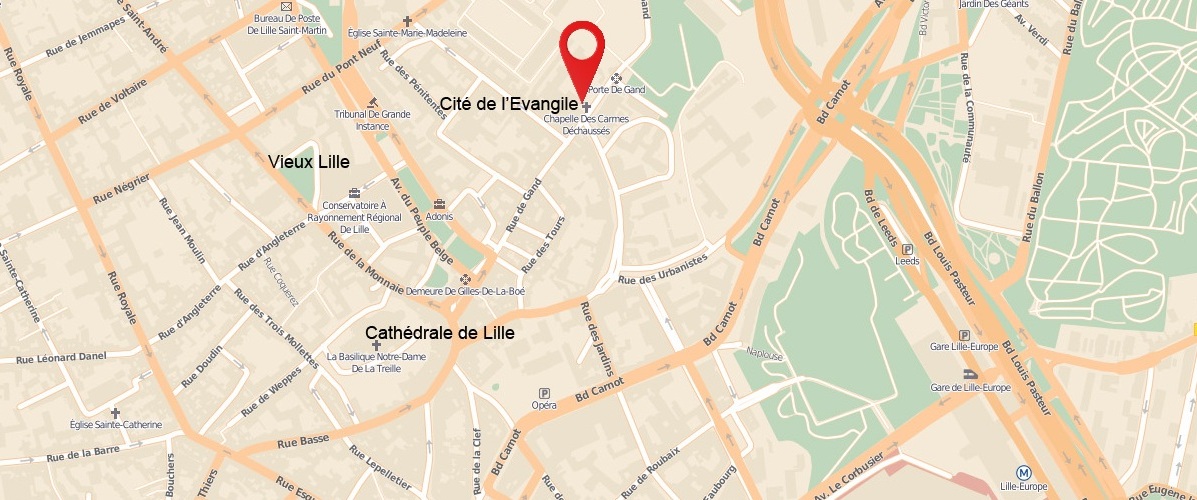 Plan d'accès Cité de l'Evangile